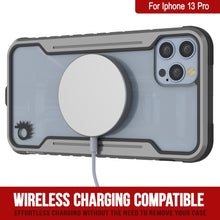 Cargar imagen en el visor de la galería, Punkcase iPhone 13 Pro ravenger Case Protective Military Grade Multilayer Cover [Grey-Black] (Color in image: Navy Blue)
