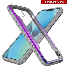 Cargar imagen en el visor de la galería, Punkcase iPhone 13 Pro ravenger Case Protective Military Grade Multilayer Cover [Rainbow] (Color in image: Grey)
