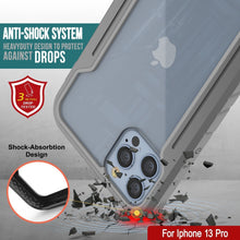 Load image into Gallery viewer, Punkcase iPhone 13 Pro ravenger Case Protective Military Grade Multilayer Cover [Grey] (Color in image: Grey-Black)
