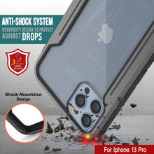 Load image into Gallery viewer, Funda de protección Punkcase iPhone 14 Pro Ravenger MAG Defense, diseño militar de grado protector con capas múltiples [Gris-Negro].
