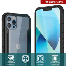 Load image into Gallery viewer, Punkcase iPhone 13 Pro ravenger Case Protective Military Grade Multilayer Cover [Black] (Color in image: Red)
