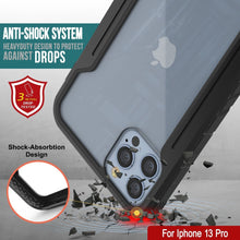 Load image into Gallery viewer, Punkcase iPhone 13 Pro ravenger Case Protective Military Grade Multilayer Cover [Black] (Color in image: Grey)
