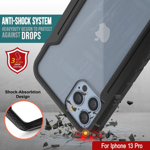 Punkcase iPhone 13 Pro ravenger Case Protective Military Grade Multilayer Cover [Black] (Color in image: Grey)