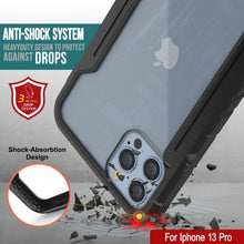 Load image into Gallery viewer, Funda defensiva Punkcase Ravenger MAG para iPhone 14 Pro, protección militar de grado, cubierta multicapa [Negro].
