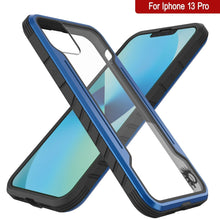 Cargar imagen en el visor de la galería, Punkcase iPhone 13 Pro ravenger Case Protective Military Grade Multilayer Cover [Navy Blue] (Color in image: Rose-Gold)

