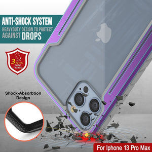 Estuche de Defensa MAG Punkcase para iPhone 14 Pro Max, Protector de Grado Militar, Cubierta de Múltiples Capas [Arcoíris].