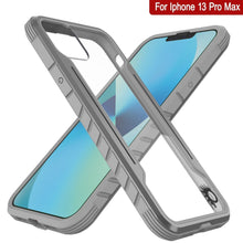 Load image into Gallery viewer, Punkcase iPhone 13 Pro Max ravenger Case Protective Military Grade Multilayer Cover [Grey] (Color in image: Black)
