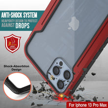Load image into Gallery viewer, Funda Punkcase iPhone 14 Pro Max Ravenger MAG Defense Protectora de Grado Militar con  Multicapas [Rojo]
