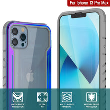 Load image into Gallery viewer, Estuche de Defensa MAG Punkcase para iPhone 14 Pro Max, Protector de Grado Militar, Cubierta de Múltiples Capas [Arcoíris].

