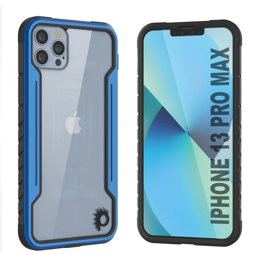 Punkcase iPhone 13 Pro Max ravenger Case Protective Military Grade Multilayer Cover [Navy Blue] (Color in image: Navy Blue)