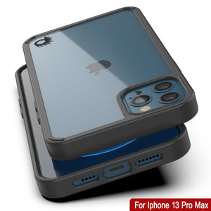 Funda iPhone 13 Pro Max Punkcase® LUCID 2.0 Black Series con protector de pantalla PUNK SHIELD | Ajuste ultra