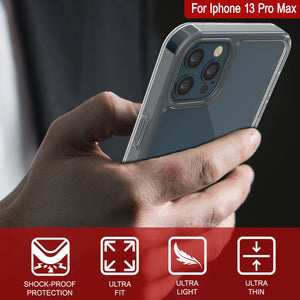 Funda iPhone 13 Pro Max Punkcase® LUCID 2.0 Clear Series con Protector de Pantalla PUNK SHIELD | Ajuste Ultra