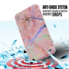 Cargar imagen en el visor de la galería, Punkcase iPhone SE (4.7&quot;) Marble Case, Protective Full Body Cover W/9H Tempered Glass Screen Protector (Rose Mirage) (Color in image: Blanco Marmo)
