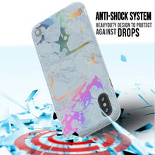 Load image into Gallery viewer, Punkcase iPhone X Marble Case, Protective Full Body Cover W/9H Tempered Glass Screen Protector (Blue Marmo) (Color in image: Blanco Marmo)
