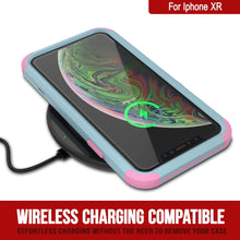 Cargar imagen en el visor de la galería, Punkcase for iPhone XR Belt Clip Multilayer Holster Case [Patron Series] [Mint-Pink] 
