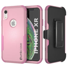Cargar imagen en el visor de la galería, Punkcase for iPhone XR Belt Clip Multilayer Holster Case [Patron Series] [Pink] (Color in image: Pink)
