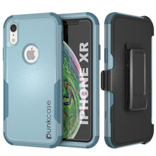 Cargar imagen en el visor de la galería, Punkcase for iPhone XR Belt Clip Multilayer Holster Case [Patron Series] [Mint] (Color in image: Mint)

