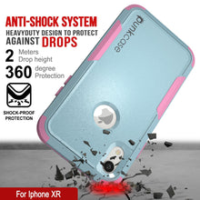 Cargar imagen en el visor de la galería, Punkcase for iPhone XR Belt Clip Multilayer Holster Case [Patron Series] [Mint-Pink] (Color in image: Mint)
