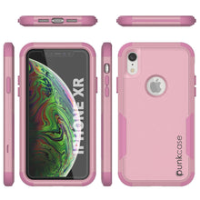 Cargar imagen en el visor de la galería, Punkcase for iPhone XR Belt Clip Multilayer Holster Case [Patron Series] [Pink] (Color in image: Black)
