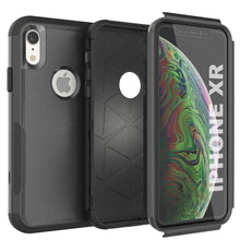 Cargar imagen en el visor de la galería, Punkcase for iPhone XR Belt Clip Multilayer Holster Case [Patron Series] [Black] 
