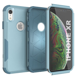 Punkcase for iPhone XR Belt Clip Multilayer Holster Case [Patron Series] [Mint] 