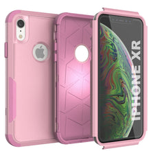 Cargar imagen en el visor de la galería, Punkcase for iPhone XR Belt Clip Multilayer Holster Case [Patron Series] [Pink] 
