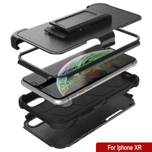 Cargar imagen en el visor de la galería, Punkcase for iPhone XR Belt Clip Multilayer Holster Case [Patron Series] [Black] 
