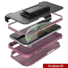 Cargar imagen en el visor de la galería, Punkcase for iPhone XR Belt Clip Multilayer Holster Case [Patron Series] [Pink] 
