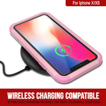 Cargar imagen en el visor de la galería, Punkcase for iPhone XS Belt Clip Multilayer Holster Case [Patron Series] [Pink] 
