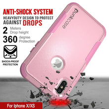 Cargar imagen en el visor de la galería, Punkcase for iPhone XS Belt Clip Multilayer Holster Case [Patron Series] [Pink] (Color in image: Navy)
