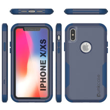 Cargar imagen en el visor de la galería, Punkcase for iPhone X Belt Clip Multilayer Holster Case [Patron Series] [Navy] (Color in image: Mint-Pink)
