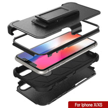 Load image into Gallery viewer, Punkcase for iPhone X Belt Clip Multilayer Holster Case [Patron Series] [Black] 
