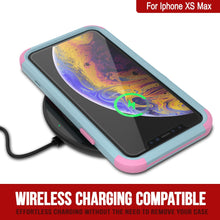 Cargar imagen en el visor de la galería, Punkcase for iPhone XS Max Belt Clip Multilayer Holster Case [Patron Series] [Mint-Pink] 
