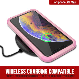 Punkcase for iPhone XS Max Belt Clip Multilayer Holster Case [Patron Series] [Pink] 