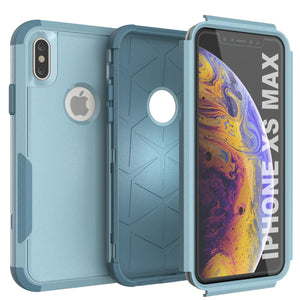 Punkcase for iPhone XS Max Belt Clip Multilayer Holster Case [Patron Series] [Mint] 