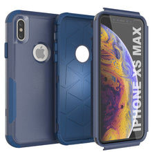 Load image into Gallery viewer, Punkcase for iPhone XS Max Belt Clip Multilayer Holster Case [Patron Series] [Navy] 
