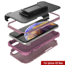 Cargar imagen en el visor de la galería, Punkcase for iPhone XS Max Belt Clip Multilayer Holster Case [Patron Series] [Pink] 
