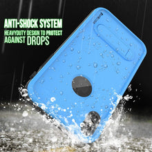Load image into Gallery viewer, iPhone XS Max Waterproof Case, Punkcase [KickStud Series] Armor Cover [Light-Blue] (Color in image: White)

