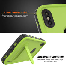 Load image into Gallery viewer, iPhone XS Max Waterproof Case, Punkcase [KickStud Series] Armor Cover [Light-Green] (Color in image: Teal)
