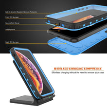 Load image into Gallery viewer, iPhone XS Waterproof Case, Punkcase [KickStud Series] Armor Cover [Light-Blue] (Color in image: Teal)
