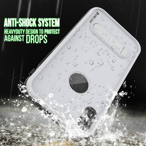 iPhone XS Waterproof Case, Punkcase [KickStud Series] Armor Cover [White] (Color in image: Black)