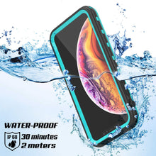 Cargar imagen en el visor de la galería, iPhone XS Waterproof Case, Punkcase [KickStud Series] Armor Cover [Teal] (Color in image: Red)
