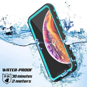 iPhone XS Waterproof Case, Punkcase [KickStud Series] Armor Cover [Teal] (Color in image: Red)