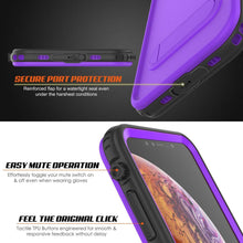 Cargar imagen en el visor de la galería, iPhone XS Waterproof Case, Punkcase [KickStud Series] Armor Cover [Purple] (Color in image: Pink)
