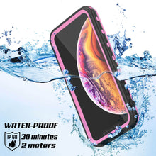 Cargar imagen en el visor de la galería, iPhone XS Waterproof Case, Punkcase [KickStud Series] Armor Cover [Pink] (Color in image: Light Blue)
