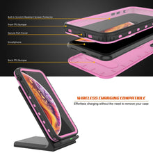 Cargar imagen en el visor de la galería, iPhone XS Waterproof Case, Punkcase [KickStud Series] Armor Cover [Pink] (Color in image: Teal)
