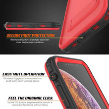 Cargar imagen en el visor de la galería, iPhone XS Waterproof Case, Punkcase [KickStud Series] Armor Cover [Red] (Color in image: White)
