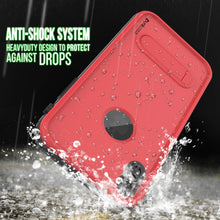 Cargar imagen en el visor de la galería, iPhone XS Waterproof Case, Punkcase [KickStud Series] Armor Cover [Red] (Color in image: Pink)
