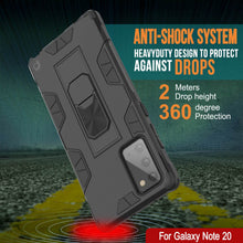 Cargar imagen en el visor de la galería, Punkcase Note 20 Case [ArmorShield Series] Military Style Protective Dual Layer Case Black (Color in image: Rose Gold)
