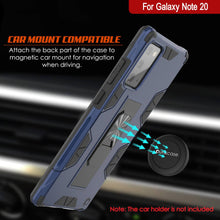 Cargar imagen en el visor de la galería, Punkcase Note 20 Case [ArmorShield Series] Military Style Protective Dual Layer Case Navy-Blue (Color in image: black)
